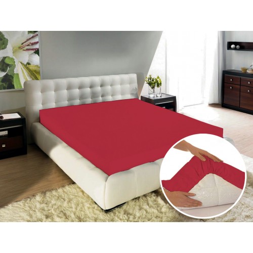 Амарант Простынь на резинке Word of Dream